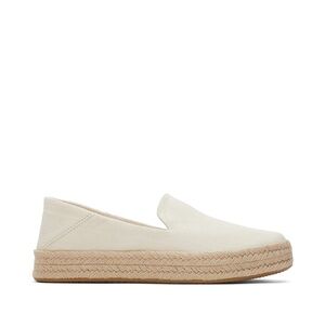 TOMS Beige Canvas Slip-Ons